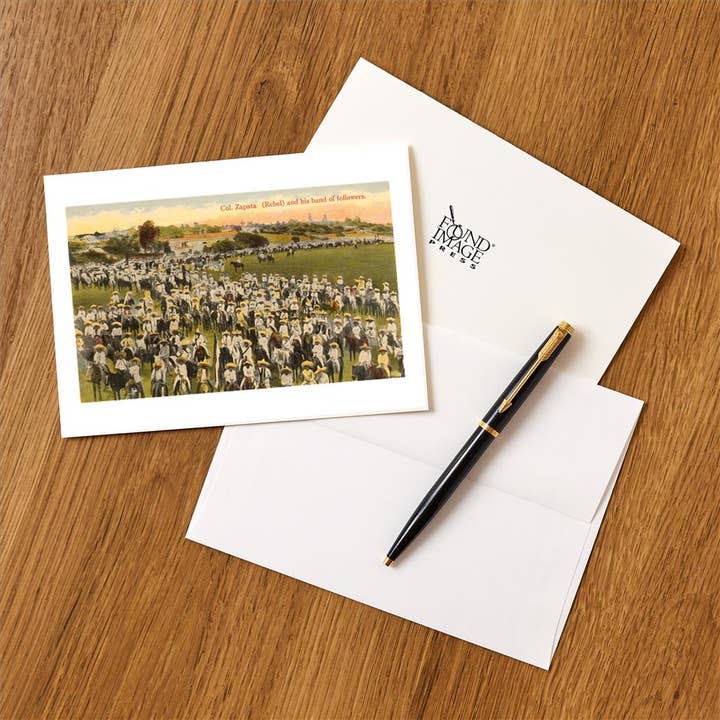 Found Image Press - Wholesale Briefpapier/indexkaartenset - Wenskaart MX-53 Zapatistas, Mexico, 19161