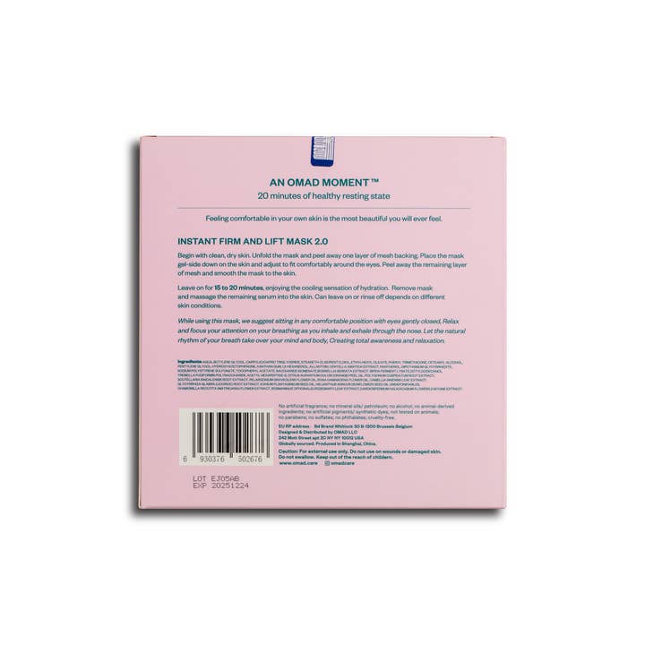 OMAD - Wholesale Skincare Face Mask - Instant Firm and Lift 2.0