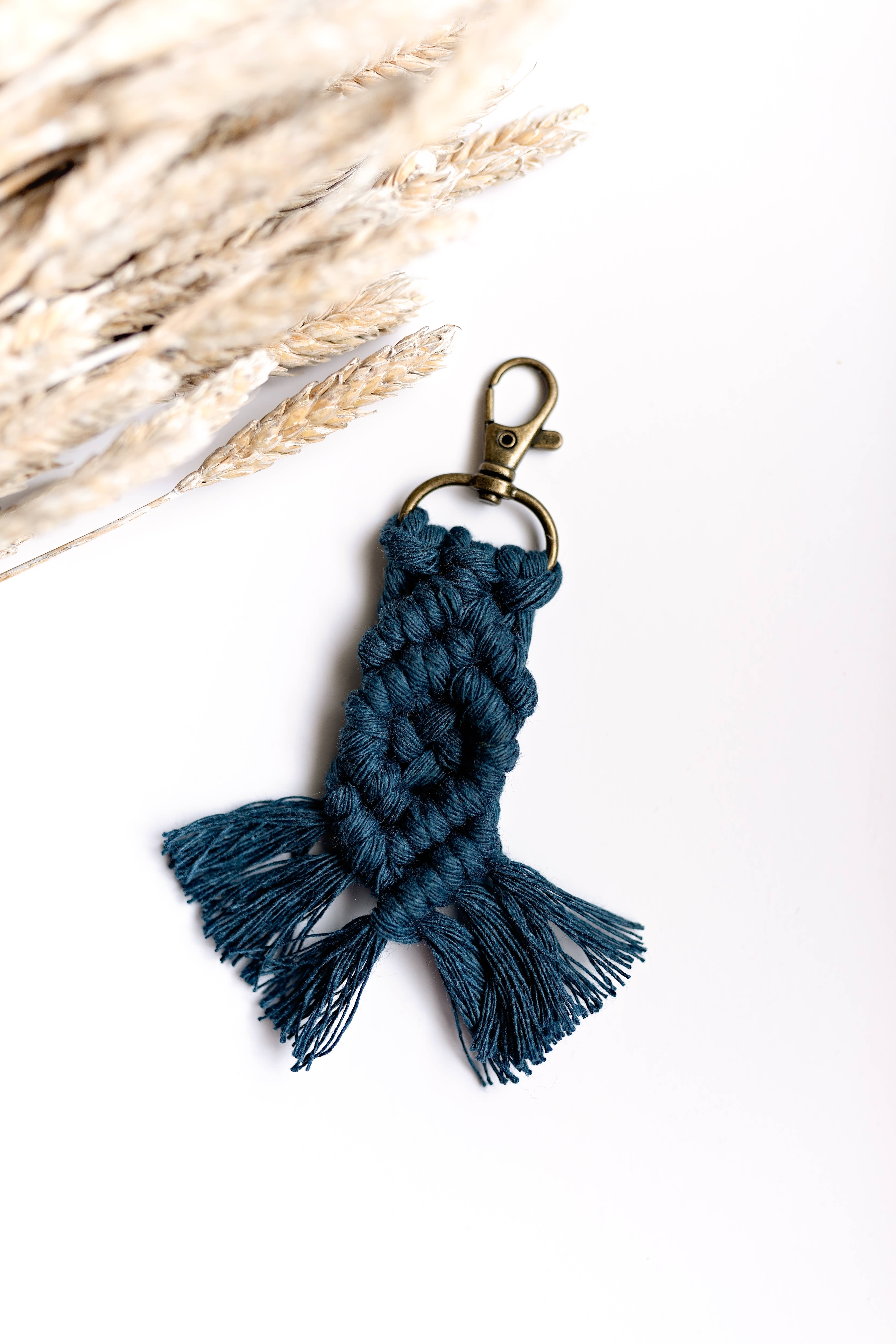 Knots & Fringe - Vente Porte-clés – femme - Porte-clés en macramé | Porte-clés Boho12