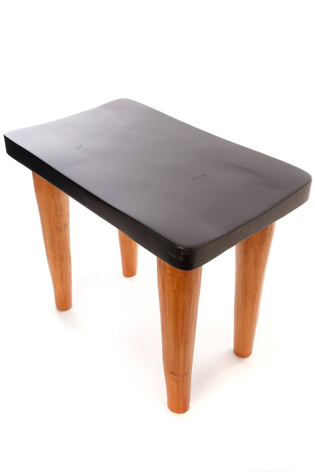 African Modern - Wholesale Stool - Black and Natural Cedrela Wood Anantu Table or Stool2