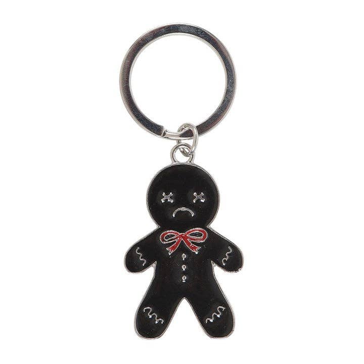 Something Different Wholesale – wholesale Keychain – Unisex – Spooky Gingerbread Man Gothic Christmas Keyring2