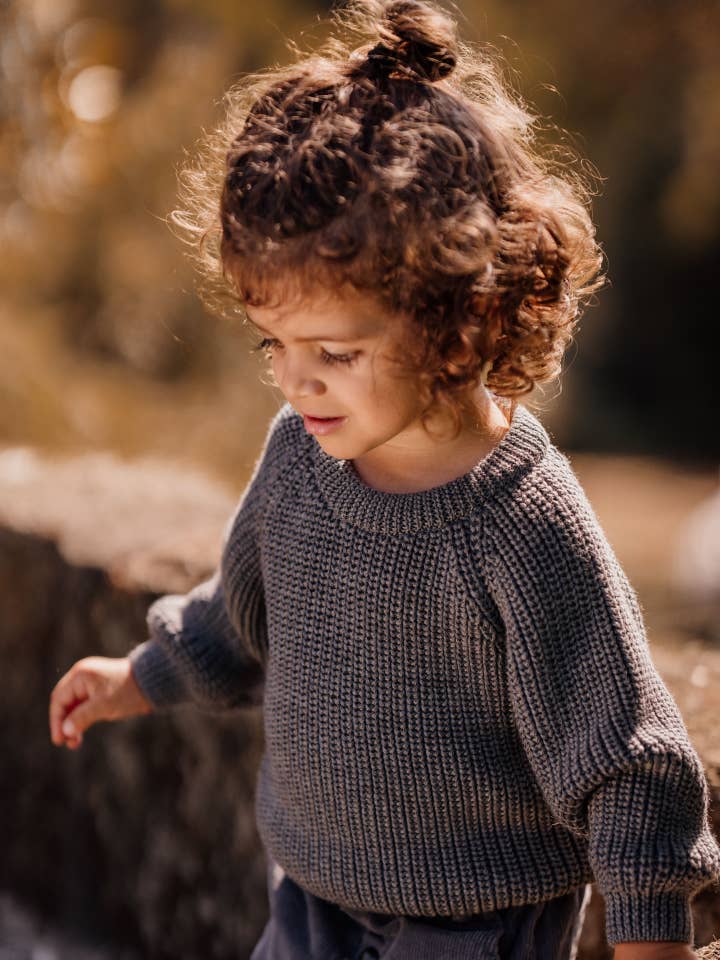 Sweater knitted in merino wool | SCHOOL AND FUN for wholesale by Wedoble: sustainable children's fashion