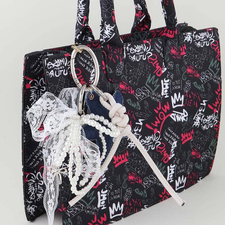 Ciondolo Borsa in Pizzo e Nastro per la vendita all'ingrosso da parte di 3AM BY H&D ACCESSORIES