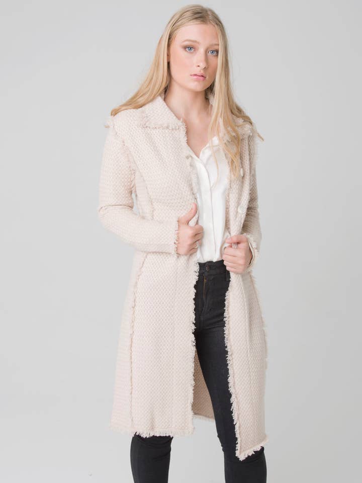 Manteau COCO - Kaki pour la vente par Nuan Cashmere