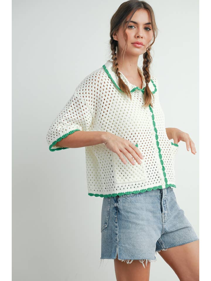 BUTTERMELON - Vendita all'ingrosso Maglione tricot - Donna - Maglione all'uncinetto Urban Vibe - BMW76546