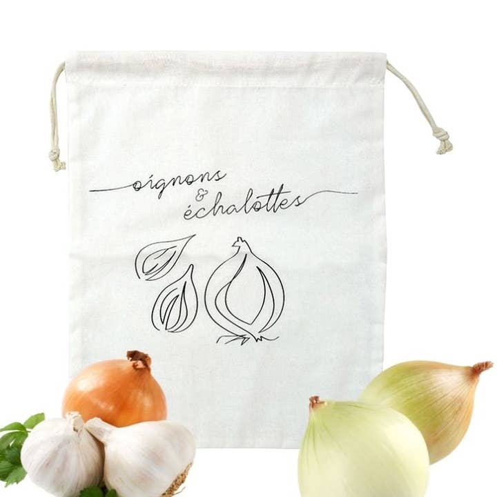 Fack cotton storage bag for onions and shallots for wholesale by Fackelmann