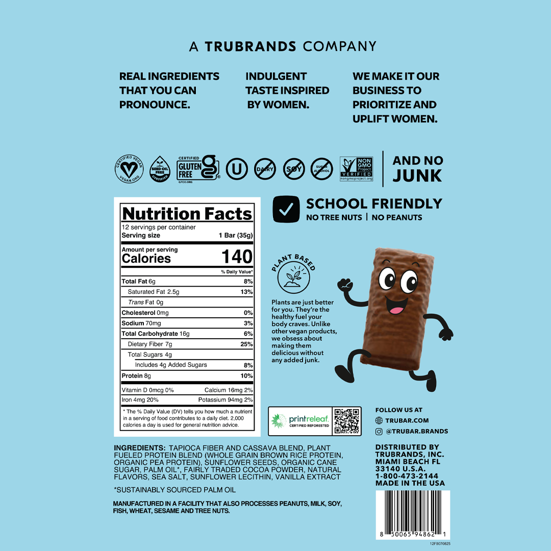 TRUBAR - Wholesale Snack Bar - 🎒 NEW! TRUBAR KiDS -  Fudge-Tastic Brownie Bar6