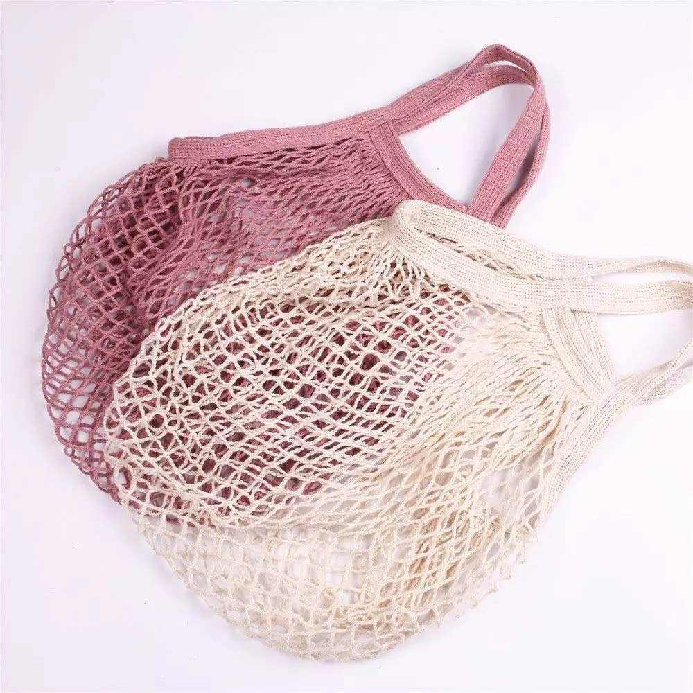 Smile Boutiques – Saco de mercearia/compras por atacado – Saco de Malha de Algodão Ecológico – Reutilizável e Orgânico4