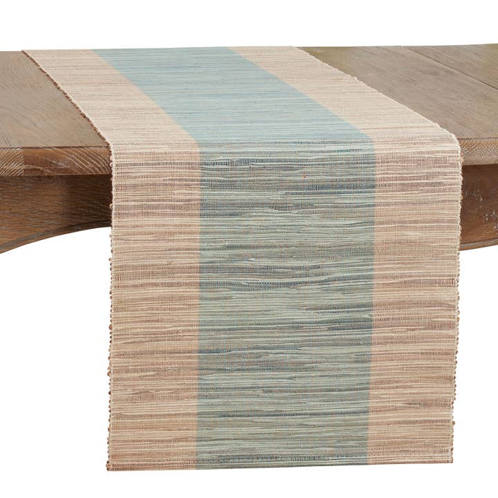 Saro Lifestyle - Wholesale Table Runner - Shimmering Banded Runner