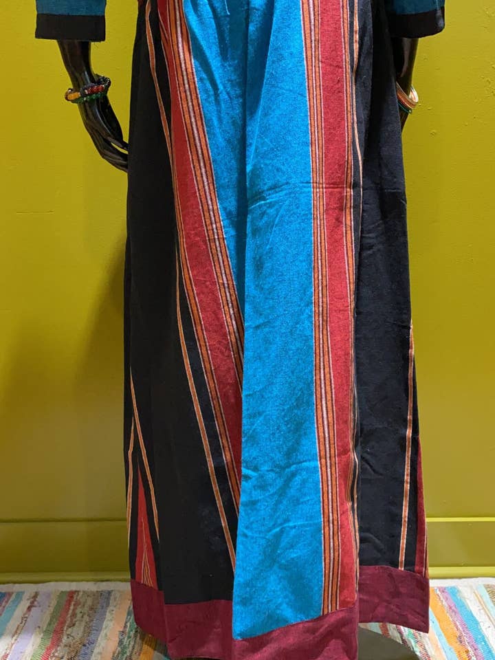 Gonna lunga con coulisse - Confezione da 5 colori - Strisce boho per la vendita all'ingrosso da parte di Katmandu Trading Co.