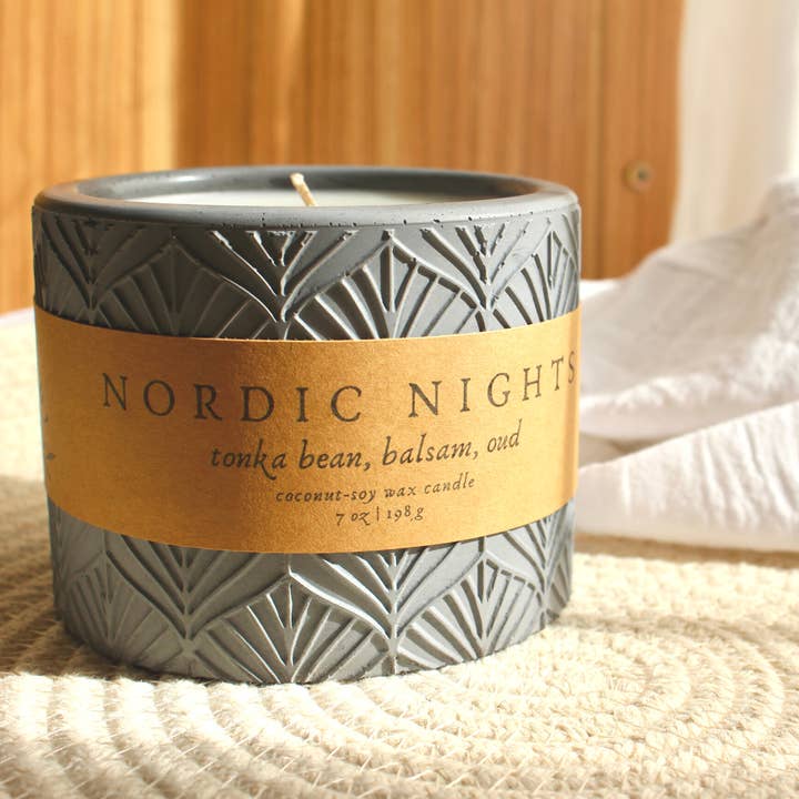 Verthandi Botanical - Wholesale Jar/Filled Candle - NORDIC NIGHTS CANDLE (Refillable)1