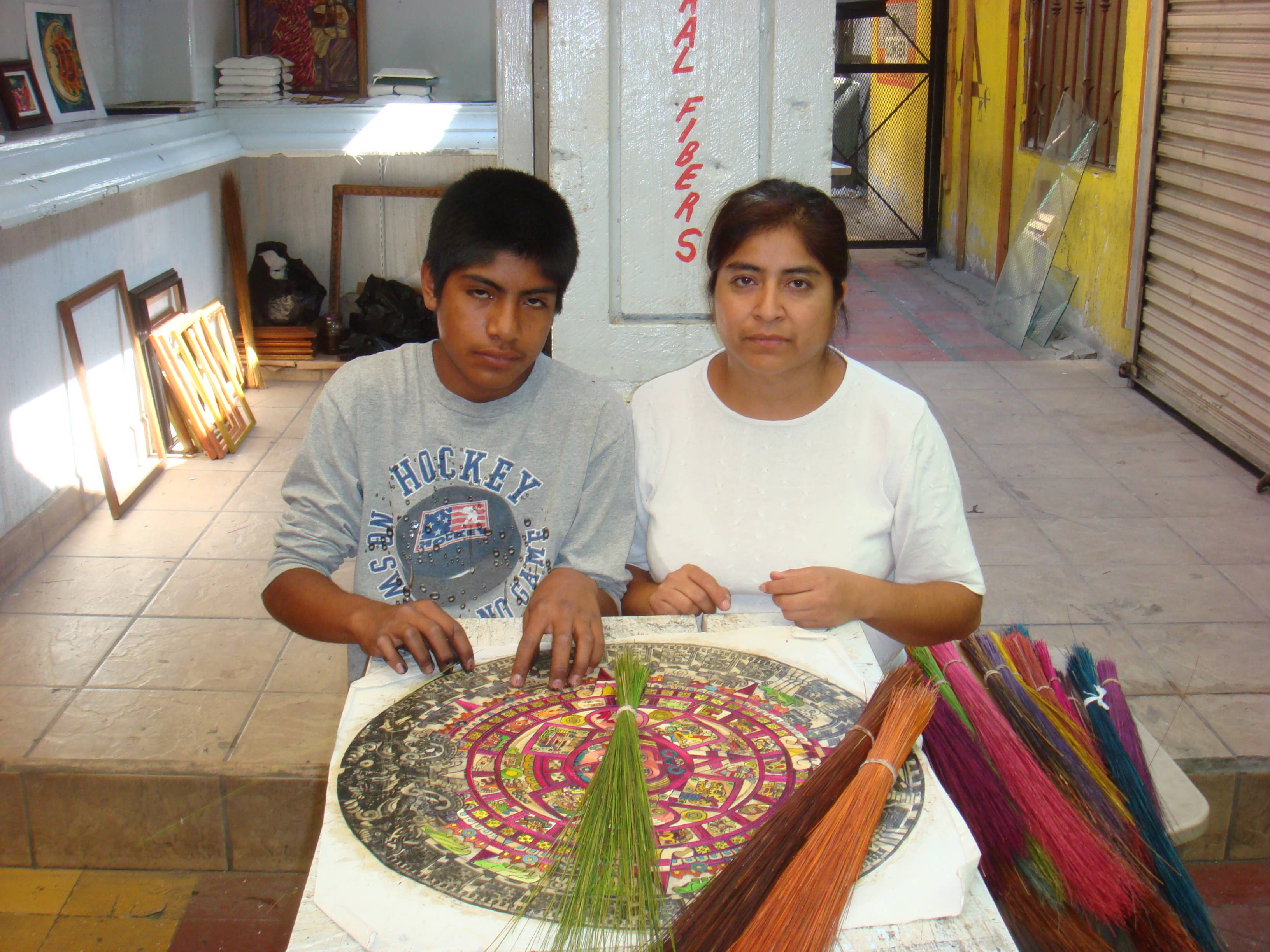 Arara Enterprises - Wholesale Wall Cross - Popotillo (Straw) Small Art Cross Traditional3