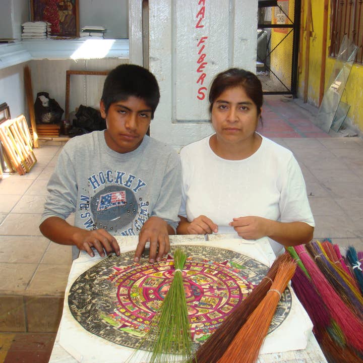 Arara Enterprises - Wholesale Wall Cross - Popotillo (Straw) Small Art Cross Traditional3