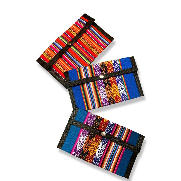 Sanyork Fair Trade – estojo - Mulher por atacado – Bolsa Bolsa de Algodão Manta Original Com Fecho & Snap1