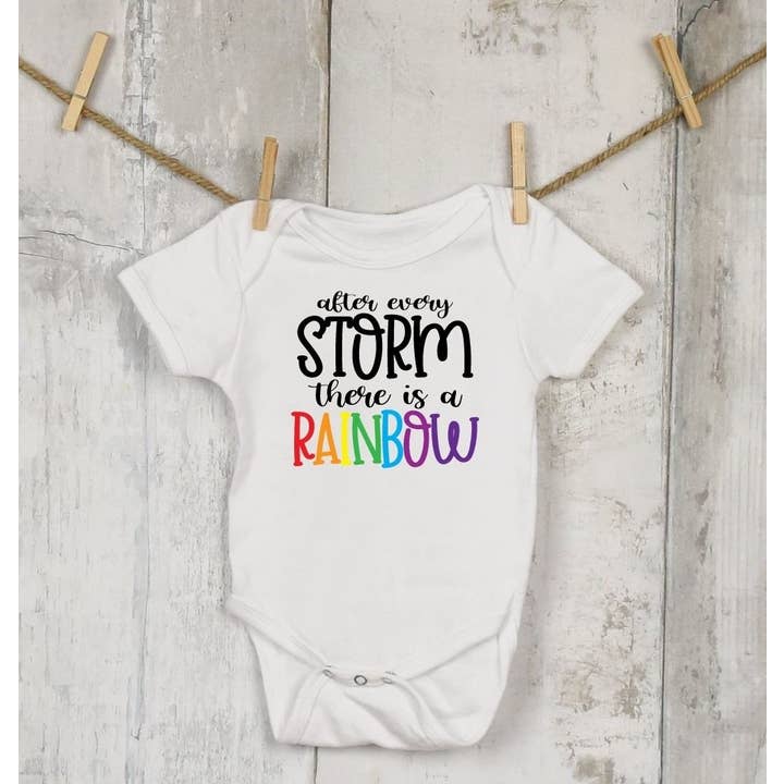 After Every Storm There Is A Rainbow Vest (3-8lb)(NB-12M) for wholesale by Cribbs & Co