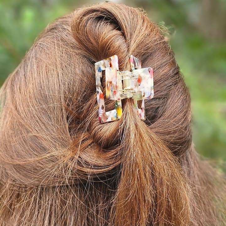 Carly Hair Claw - Multicolor // Clip for wholesale by Spiffy & Splendid