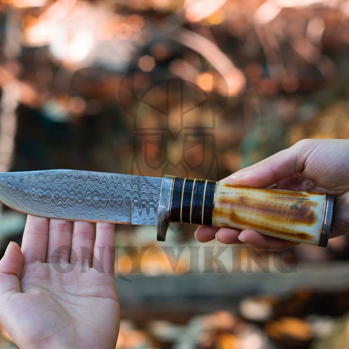 OnlyViking – wholesale Pocket knife/holder – Damascus Hunting Knife | OnlyViking