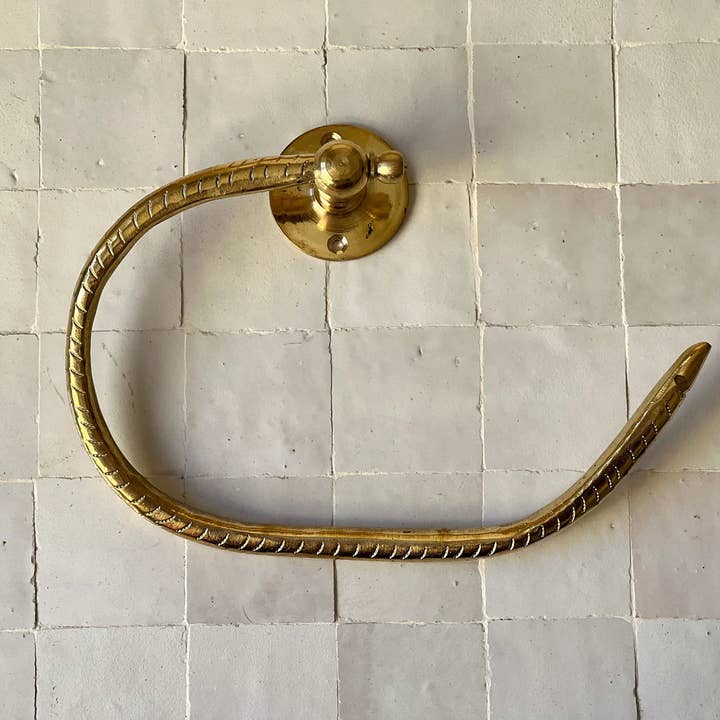 High crafty – wholesale Toilet paper holder – Brass Toilet Paper Holder — Handcrafted in Morocco, Solid Un4