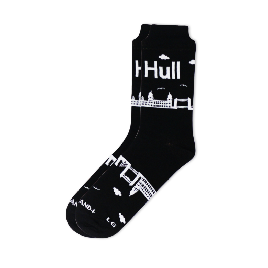 Black Hull Skyline Sock for wholesale on Faire0