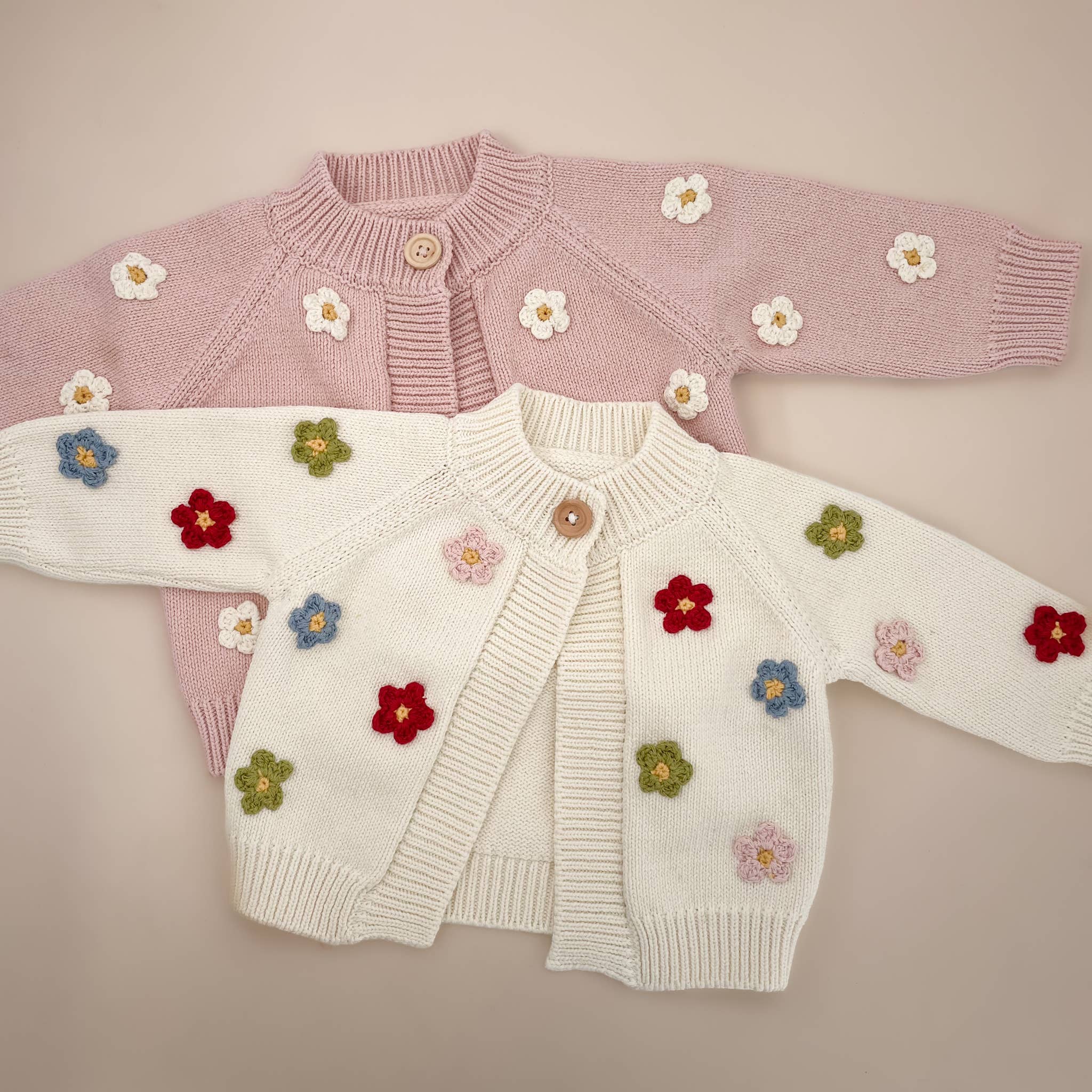 The Blueberry Hill – wholesale Kofta - Baby – Bomullsblomma Kofta Färg Babysweaters Kläder7