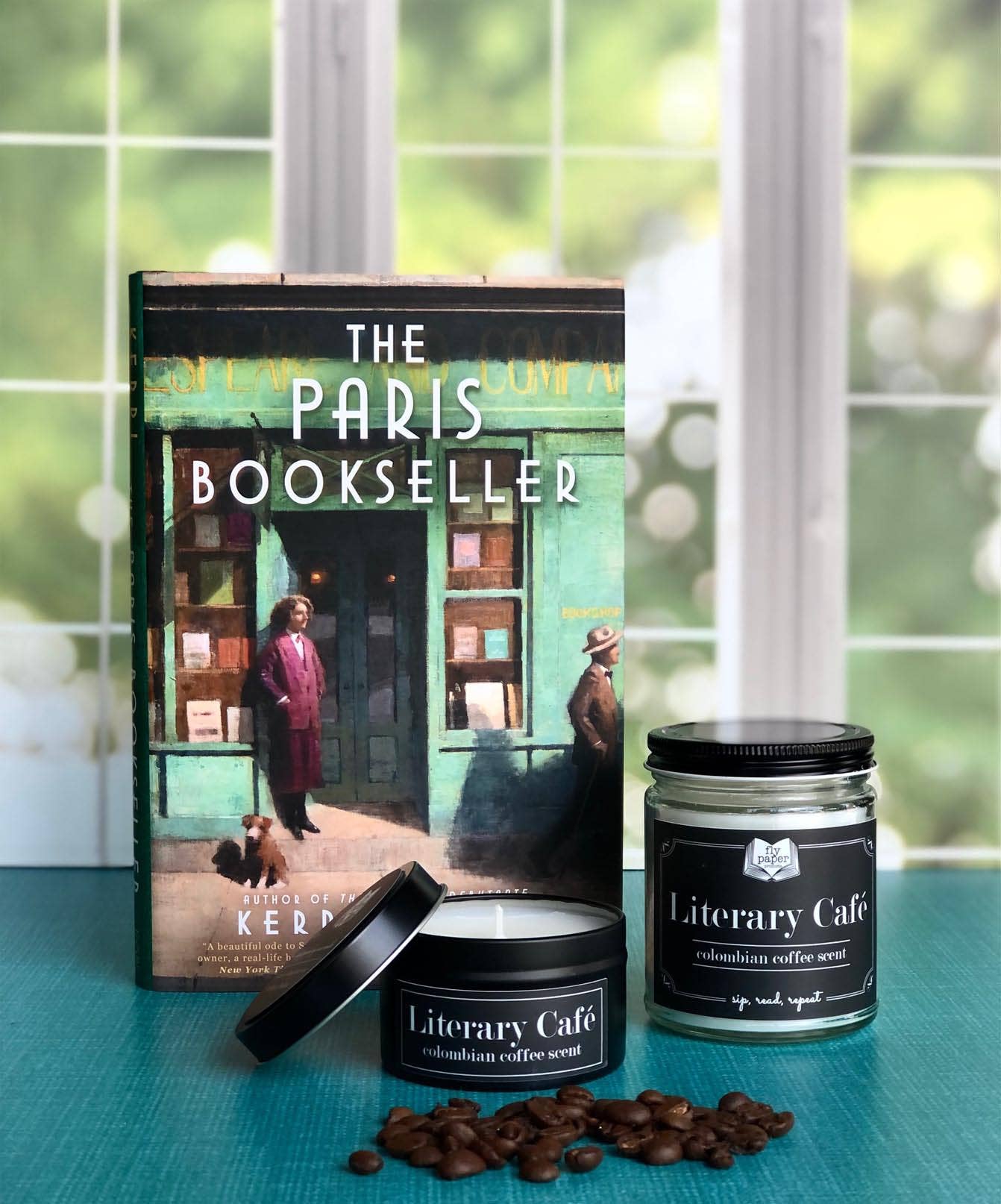 Fly Paper Products - Wholesale Jar/filled candle - Literary Café 9oz Glass Candle Coffee Scented4