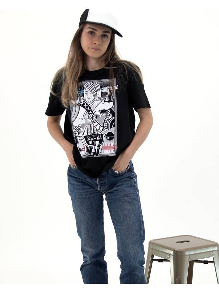 Grafitee - Wholesale Screen Printed T-Shirt - Unisex - Darth Vader vs Anakin Tee - Star Wars Tattoo Tee1