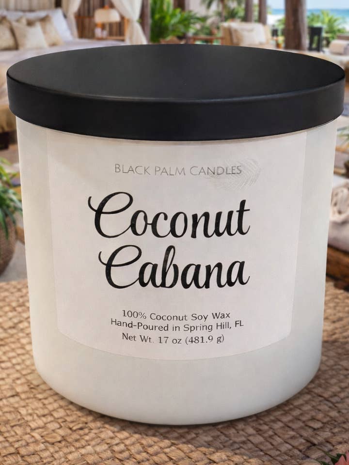 Coconut Cabana for wholesale by Black Palm Candles