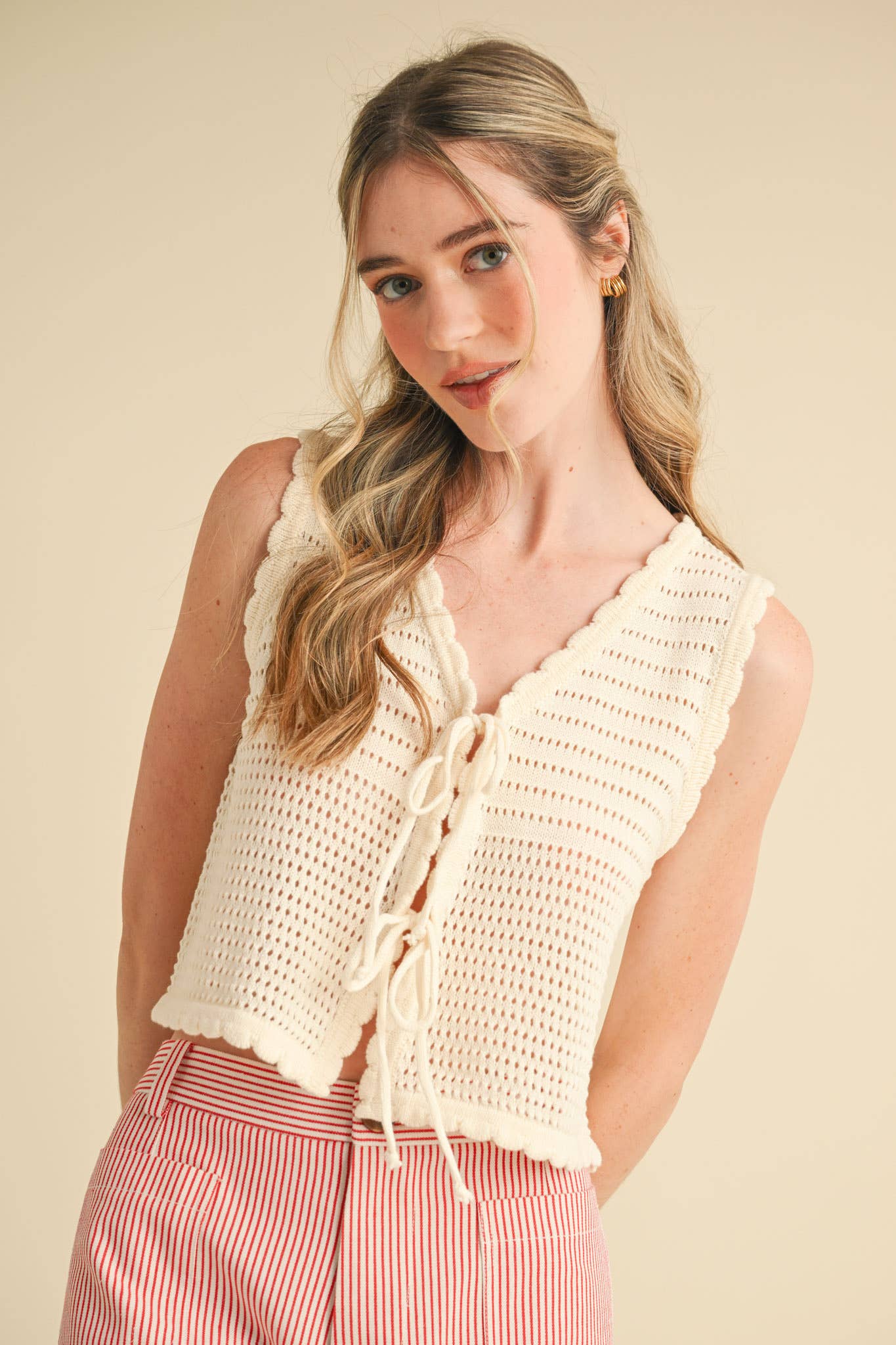 &MERCI – wholesale Tröjväst – Dam – TIE FRONT TRÖJVÄST MSW1087227