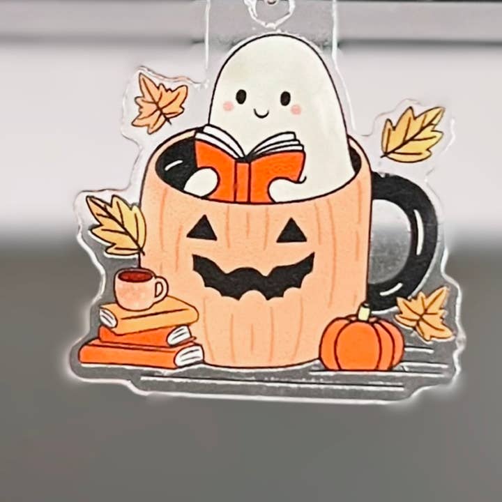 Reading Ghost Kindle Charm – USB Accessories - Bookish Gift for wholesale by Amberlin Studio