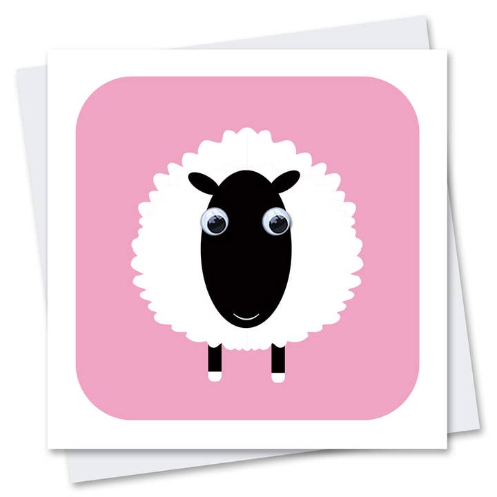 Sheep Birthday Card | Cute Kids Cards | Farm Animals for wholesale by Stripey Cats Cards