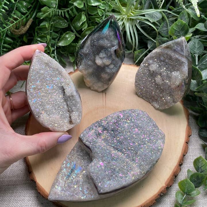 Copper Ashes - Wholesale Spiritual Stone/Crystal - Aura Plated Sphalerite Freeform1