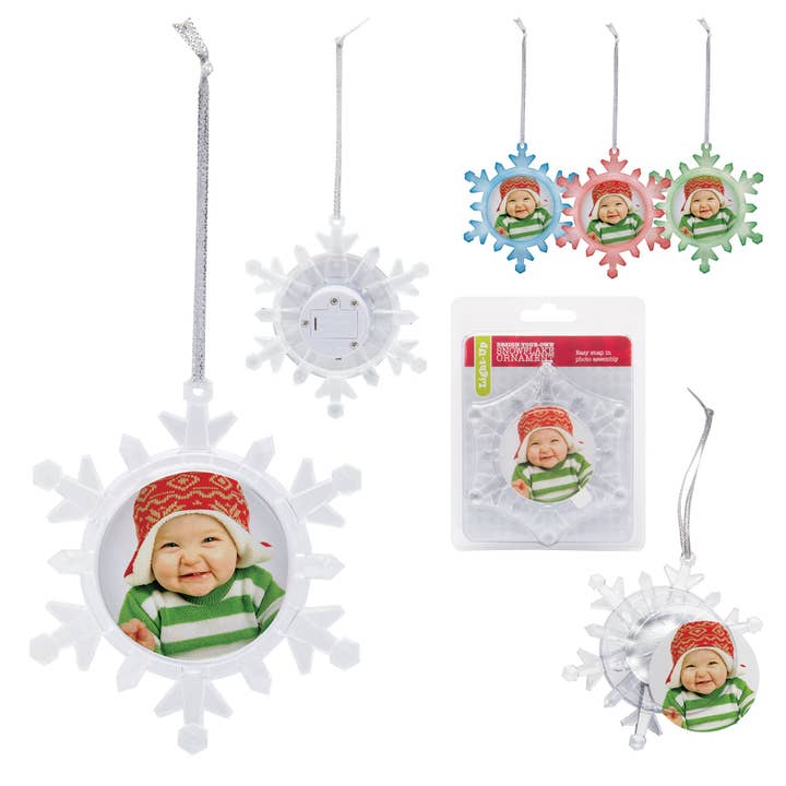 Neil Enterprises - Wholesale Ornament - Light Up Snowflake Photo Ornament3