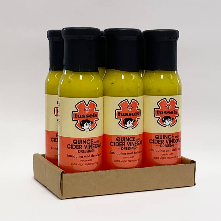 Fussels Kvæde & Cider Eddike Dressing - 6 x 230g for engroshandel hos Fussels Fine Foods Ltd