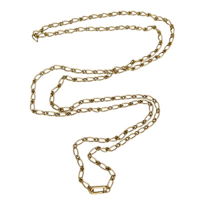 Dobbelt/Tredobbelt Lag Ekstra Langt Amulet Holder Halskæde - Deadstock for engroshandel hos The Sage Vintage