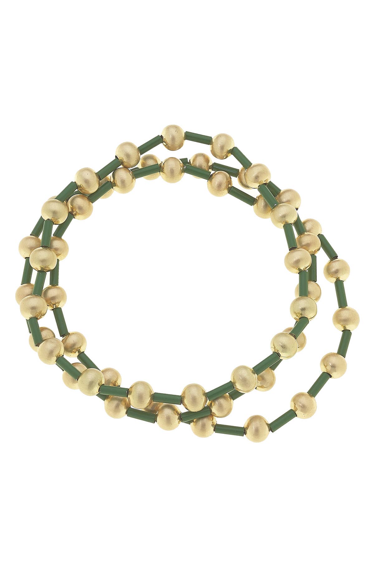 Canvas Style - Wholesale Beaded Bracelet - Talyah Enamel Beaded Stretch Bracelets (Set of 3)0