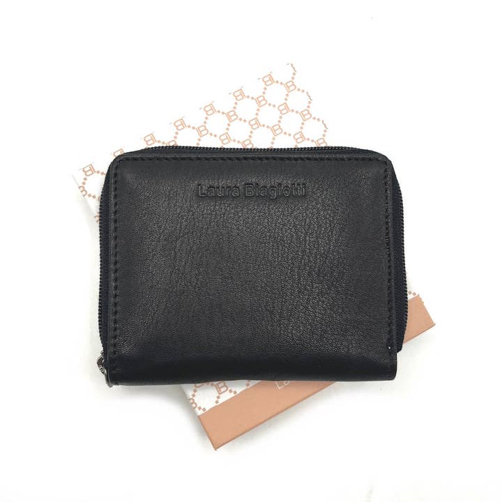 Suie Valentini srl - Wholesale Wallet - Women's - Genuine leather wallet, for women, Laura Biagiotti, art. LB24764-21