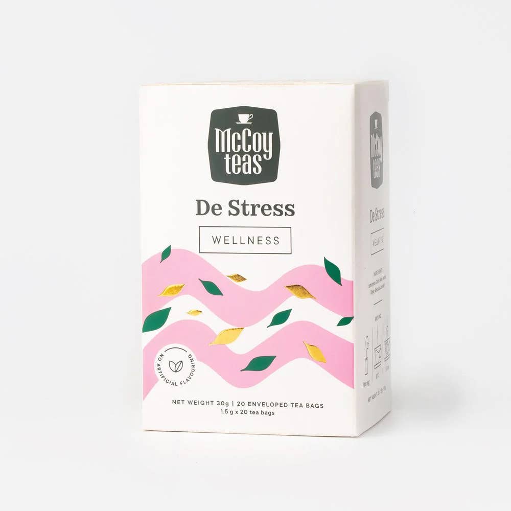 Mccoy Teas Canada – wholesale Tea bags – Wellness Tea – De-Stress & Immunity (20 Tea Bags)
