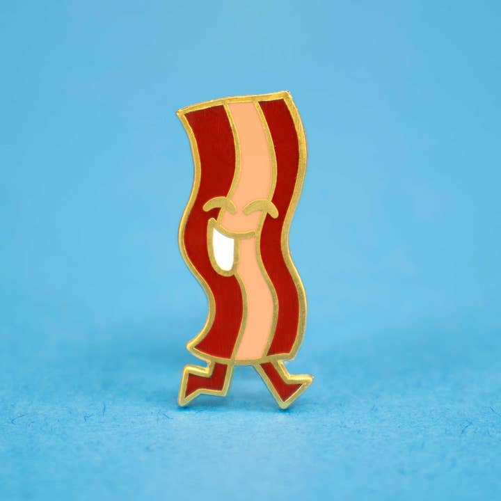 Cute Bacon Enamel Pin for wholesale by Hi, Hello There