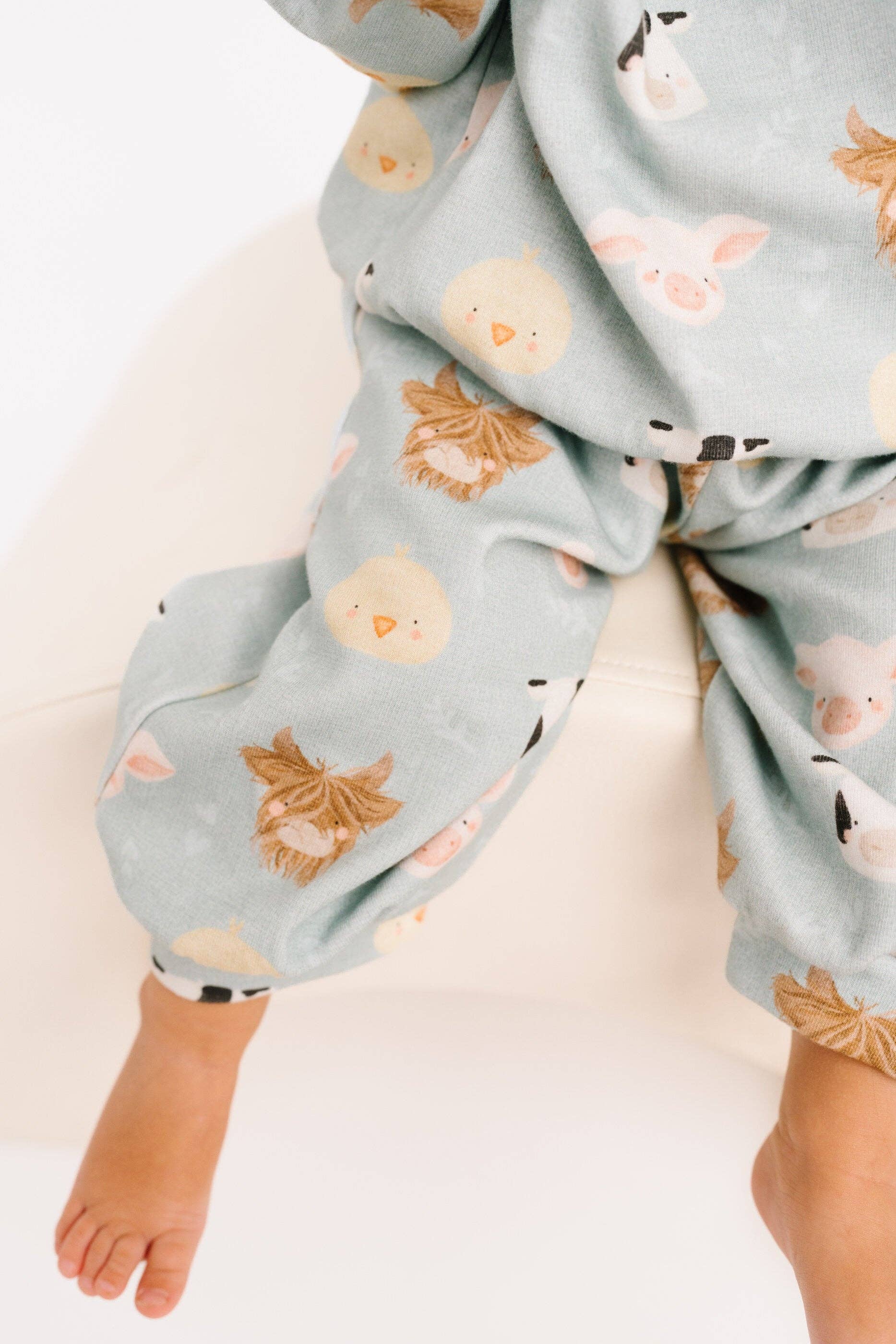 Little One Shop - Wholesale Top & Pant Set - Baby - Happy Farm Sweatsuit3