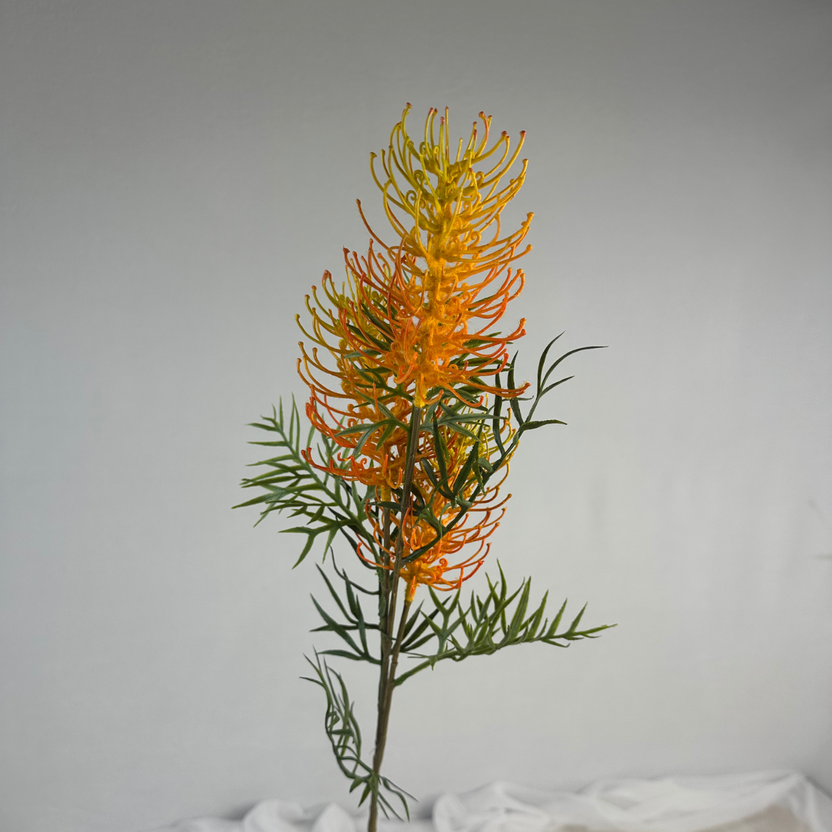 Realistic Artificial Flowers - Wholesale Artificial flowers - Grevillea Flower Spray Sunset Orange - Realistic Artificial Flowers1
