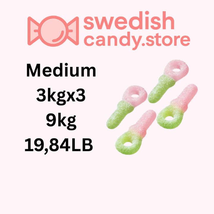 Swedish Candy.Store - Swedish Candy - Wholesale Gummy - Sour Melon Pacifiers 3kg/6.61lb1
