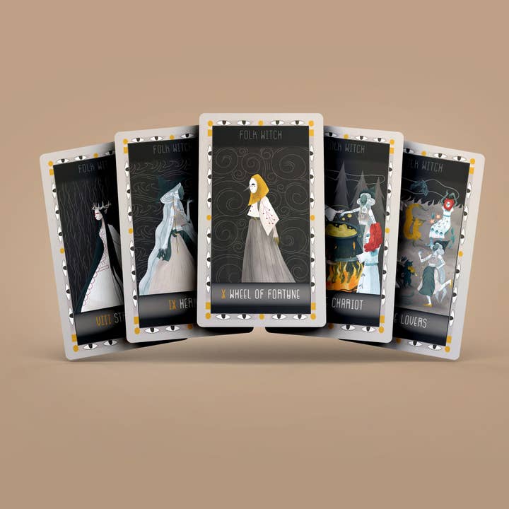 Darksynevyr – wholesale Tarot cards – USA SELLER | Witch Folk Tarot 78+2 Extra Cards Deck