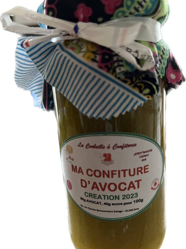 Confiture d'avocat pour la vente par La corbeille à Confitures