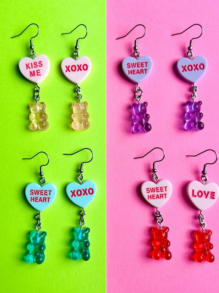 Valentinsdag Slikhjerte Øreringe Ferieøreringe for engroshandel hos Alien Bratz