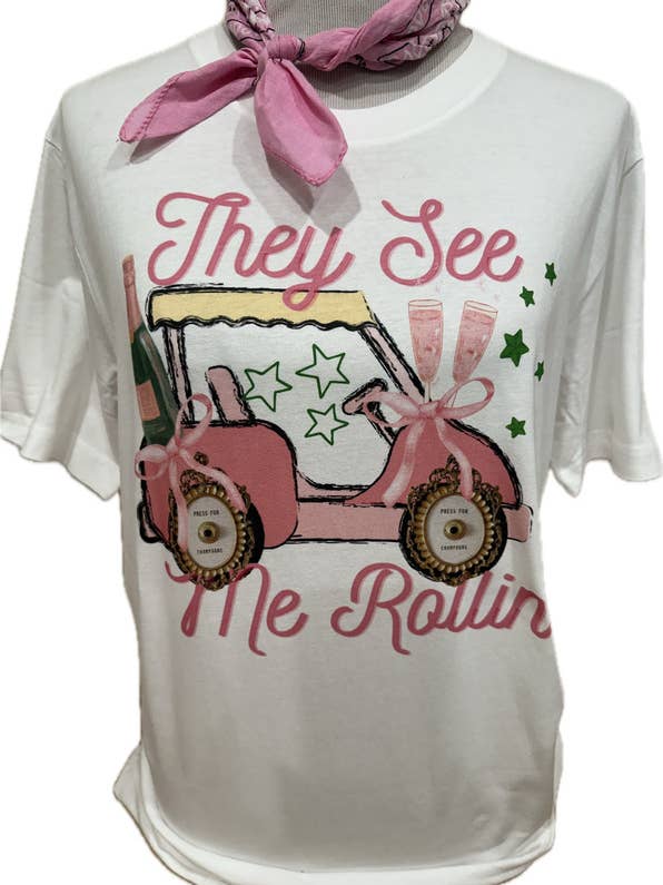They See Me Rollin on crew / Drinking / Golf / Funny for wholesale by Bling-A-GoGo, LLC