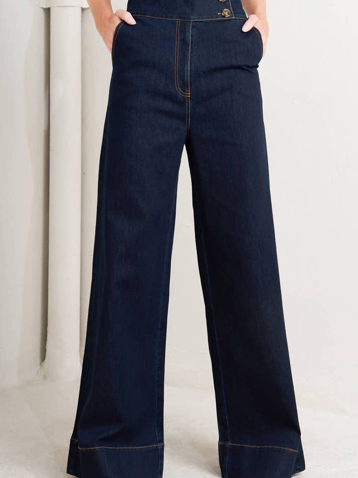 A denim pant - FP1762J for wholesale by FLYING TOMATO