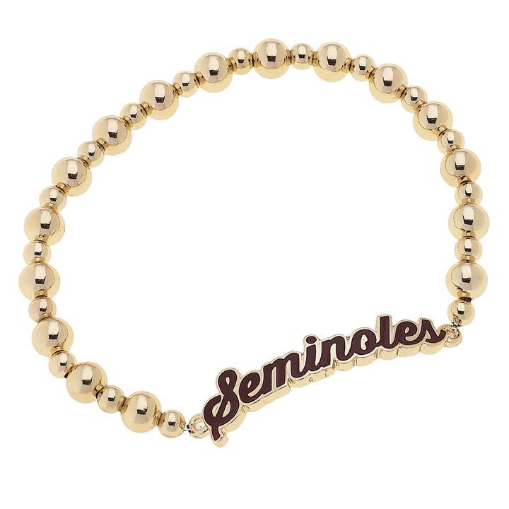 Florida State Seminoles Autograf Emalj Stretcharmband för wholesale av Canvas Style
