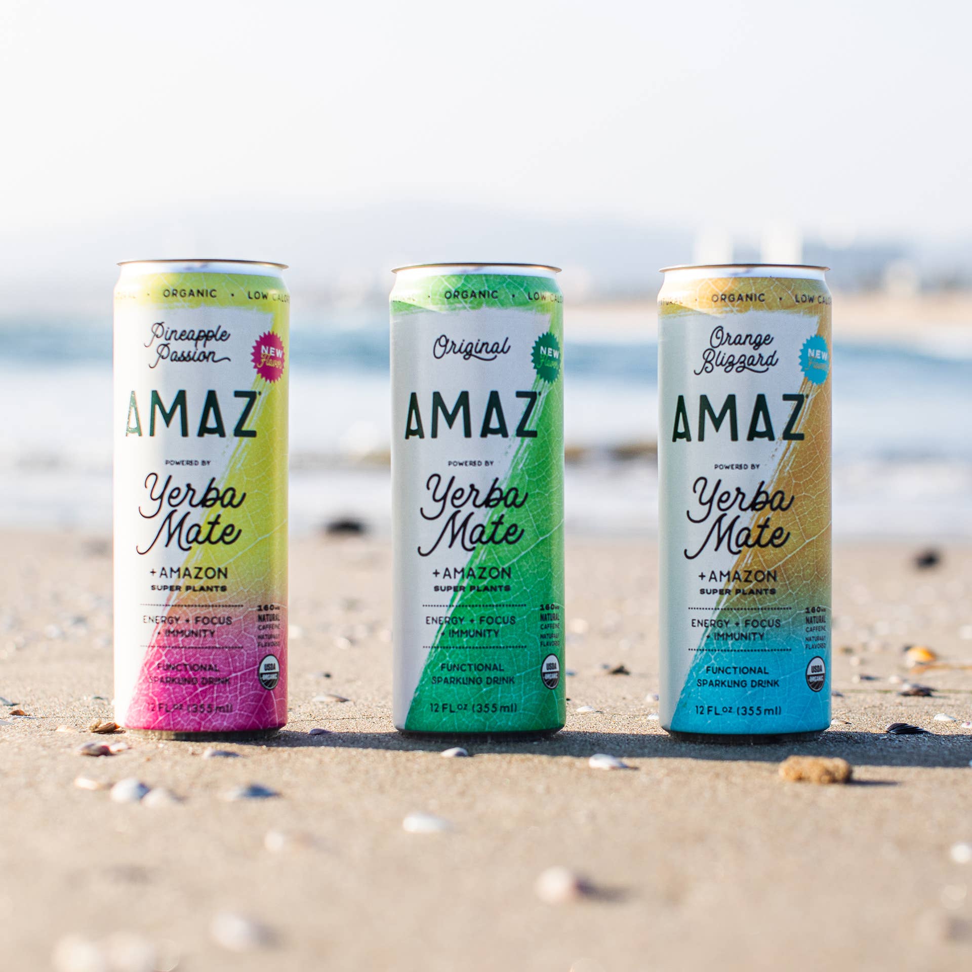 Amaz - Wholesale Sports/Energy Drink - AMAZ Pineapple Passion Yerba Mate Functional Drink 12oz6