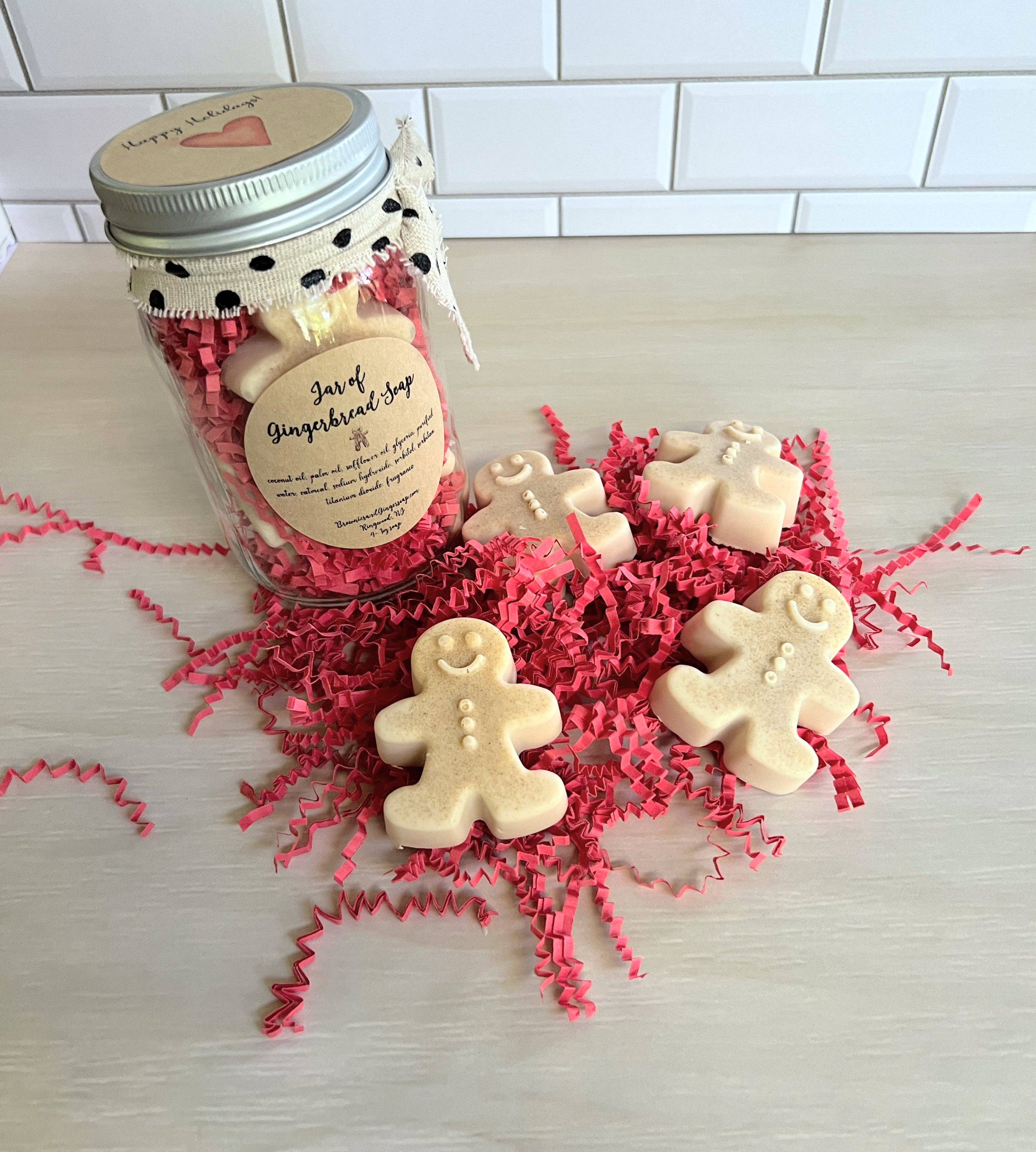 Brownies&Ginger Soap Co - Wholesale Gift Bag Set/Pack - Co worker Christmas gift, small holiday gift, hostess gift, mason jar gift, secret sister gifts, teacher gift christmas, holiday gifts1