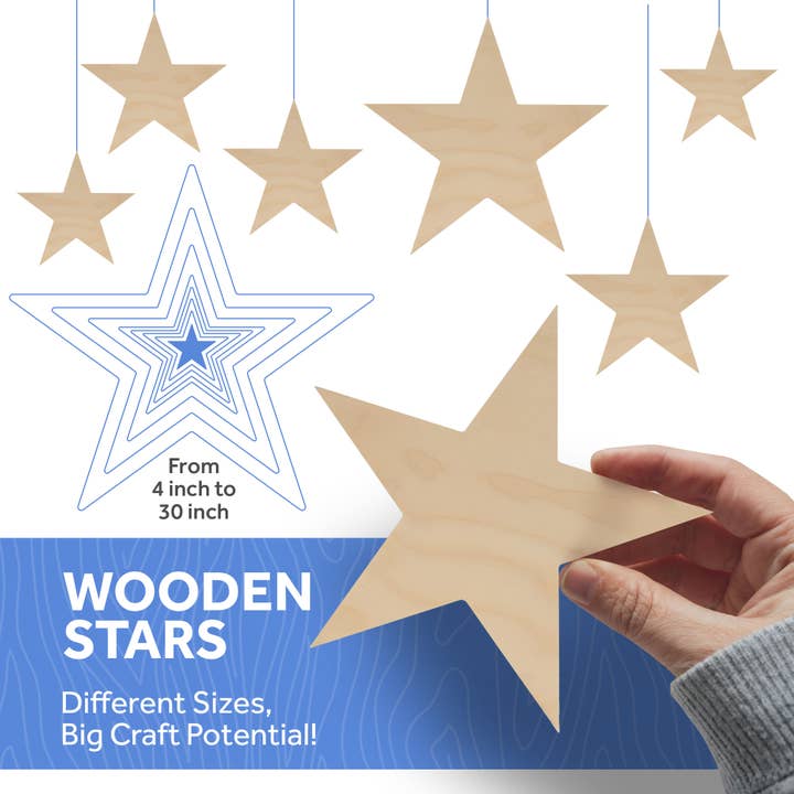 Woodpeckers Crafts - Wholesale Cutouts - Plywood Star1
